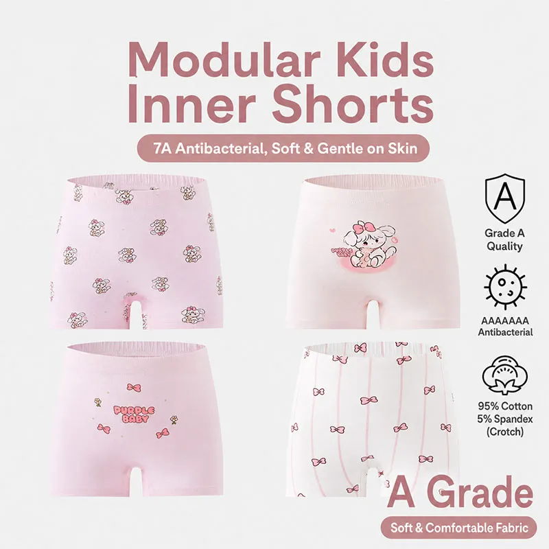 Moon Wise Selection Unveils New 7A Antibacterial Kids' Cotton Inner Shorts
